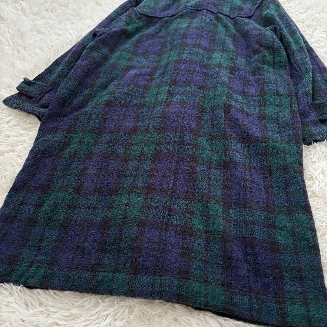 ラルフローレン ロングダッフルコート　タータンチェック メンズM