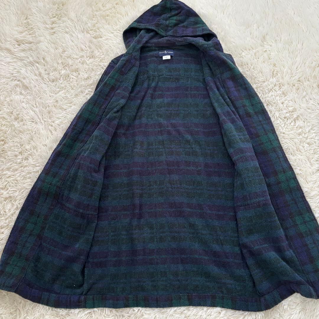 ラルフローレン ロングダッフルコート　タータンチェック メンズM