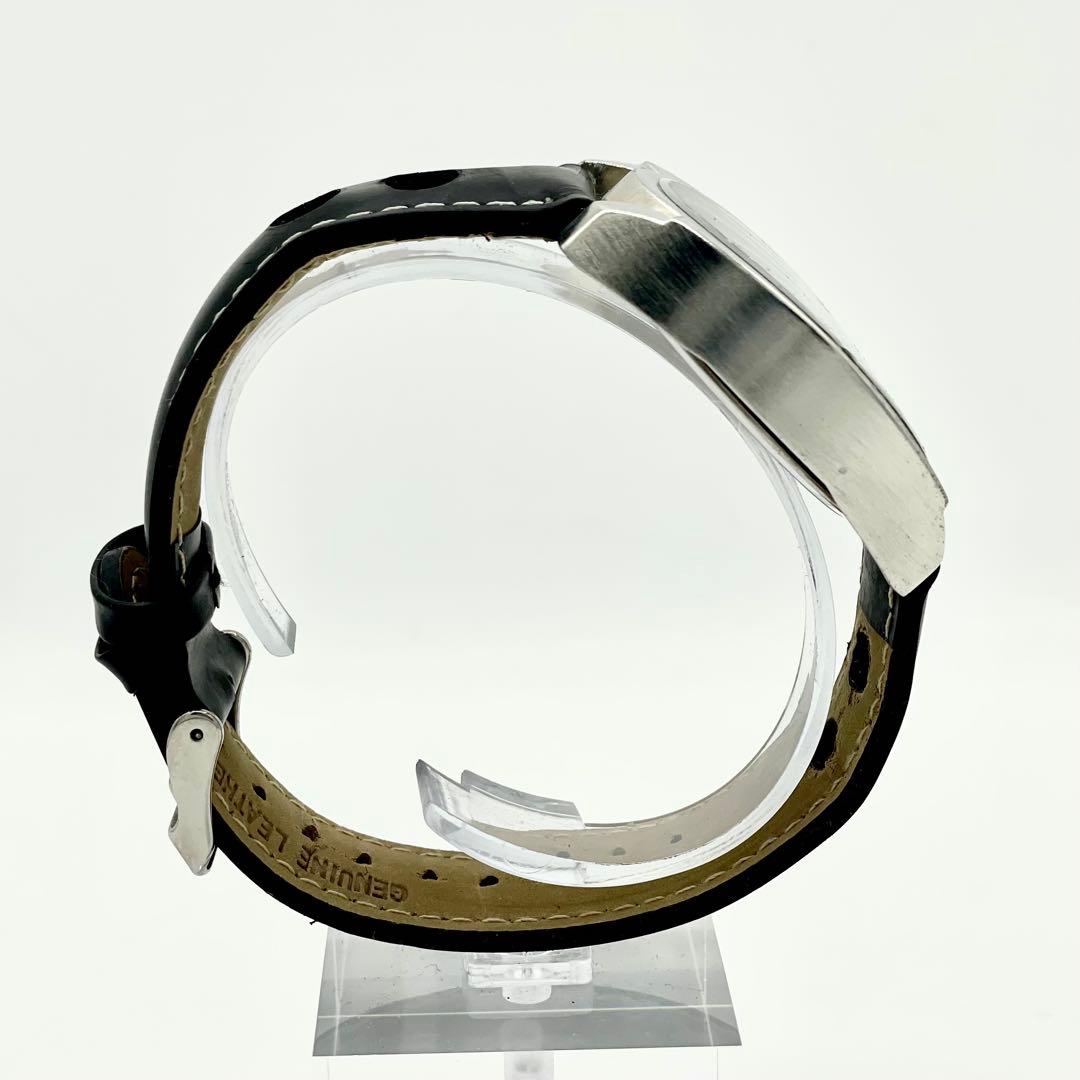 【稼働/新品電池】AMG メルセデス デイト 黒文字盤 箱 腕時計 メンズ