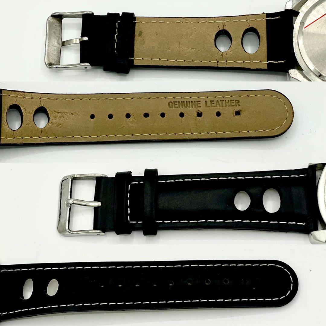 【稼働/新品電池】AMG メルセデス デイト 黒文字盤 箱 腕時計 メンズ