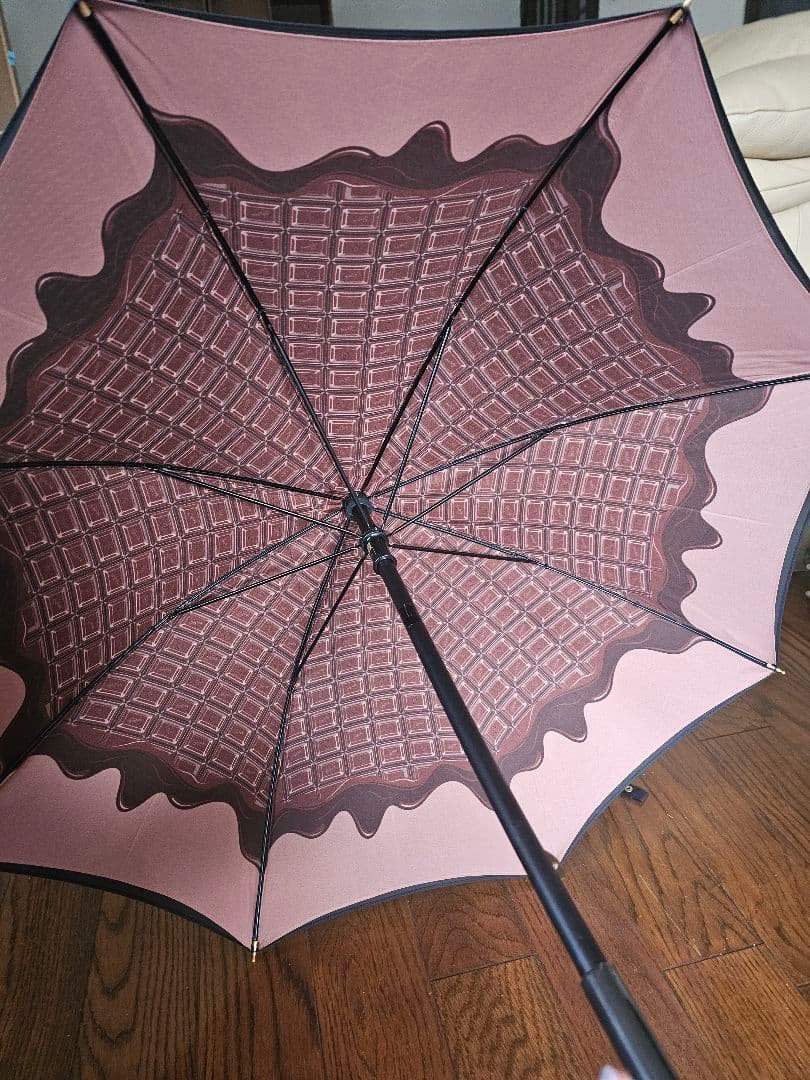 Q-pot日傘チョコレート柄 キューポット