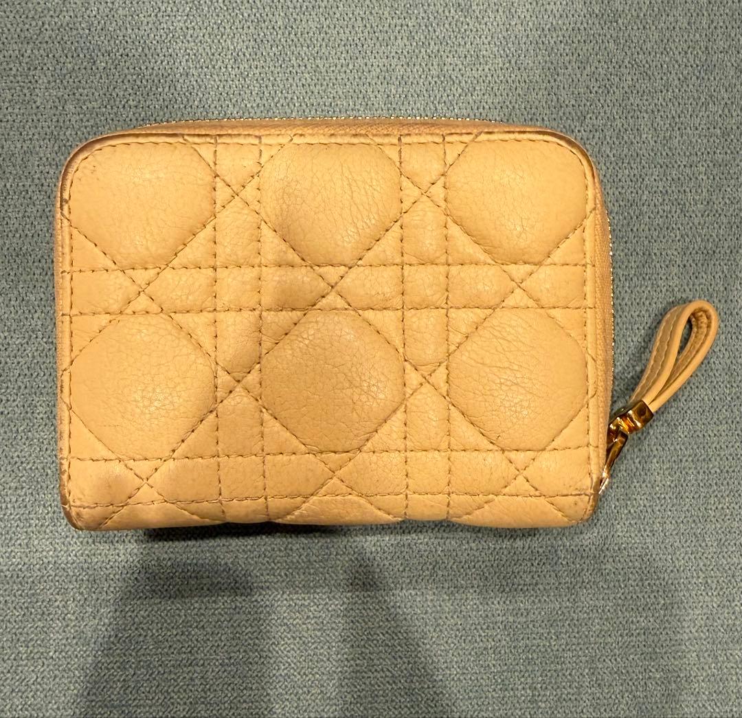 DIOR ミニ財布　折りたたみ財布　イエロー　黄色