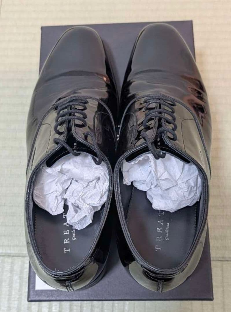 【定価4.9万円】 トリートドレッシング 新郎シューズ エナメルシューズ 結婚式