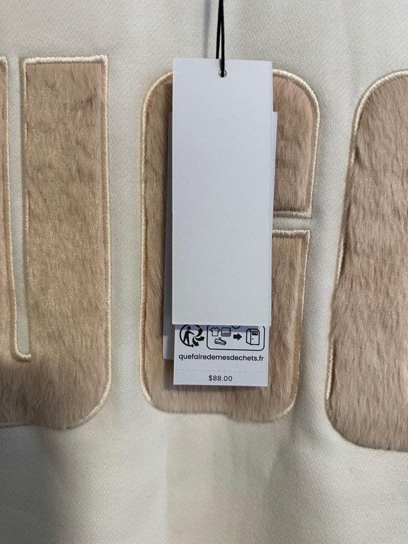 UGG ホワイト フリース トレーナー L