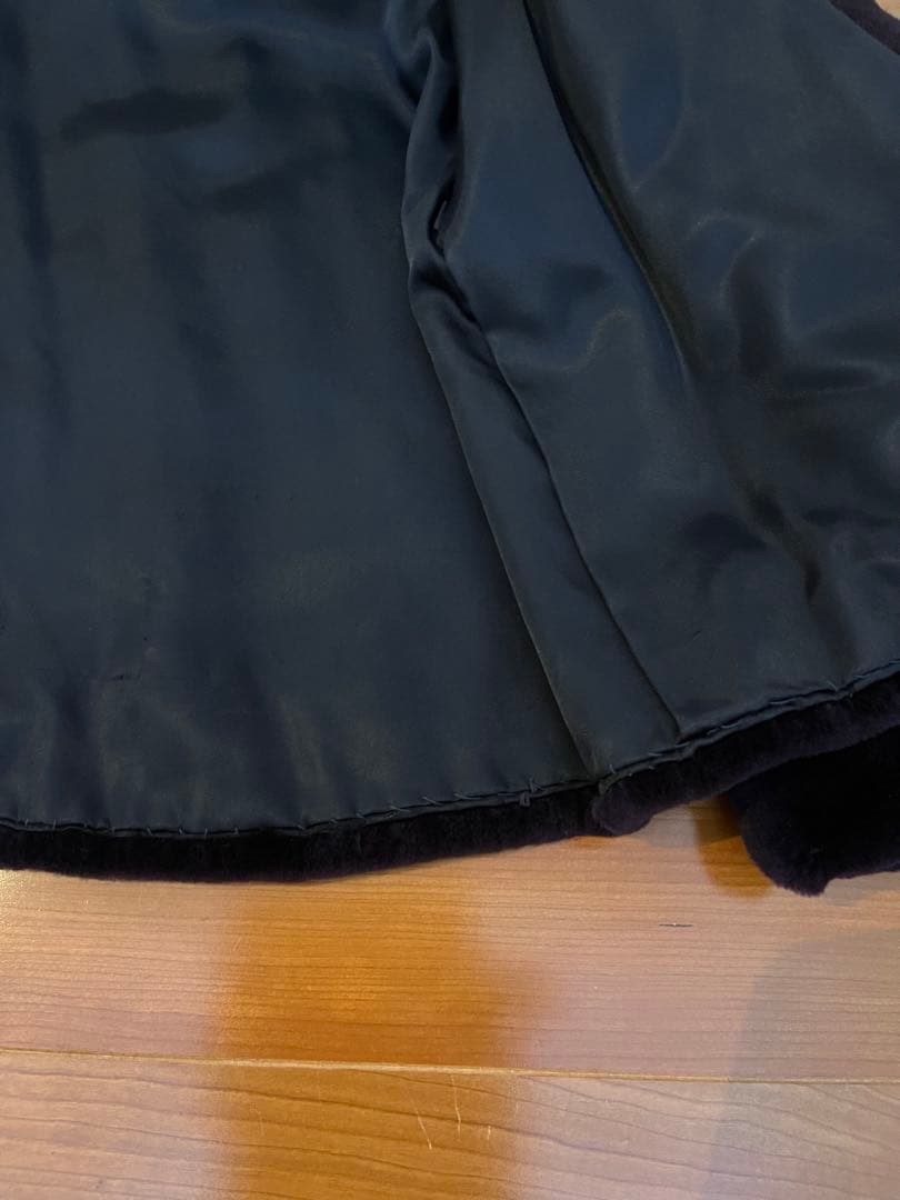 【最終値下げ】シェアードミンク　ダークパープル 毛皮コート