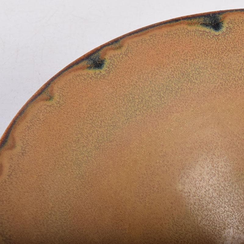 水芙蓉　中国　柿釉　天目茶碗　仕覆・時代箱付　M　R9034