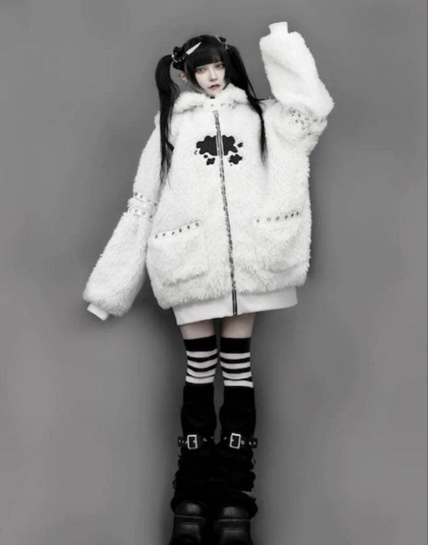 [DimMoire] GLOOMY×DimMoire Fleece Hoodie