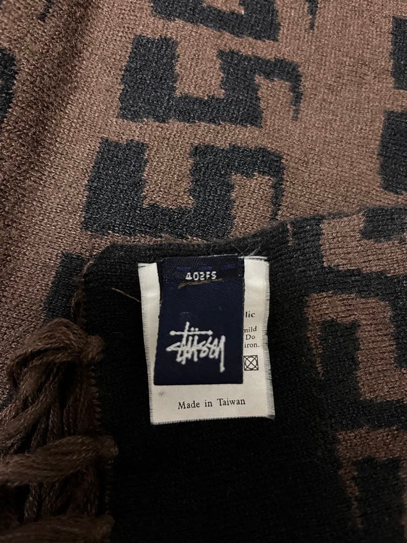 old stussy ビンテージ マフラー モノグラム フェンディ