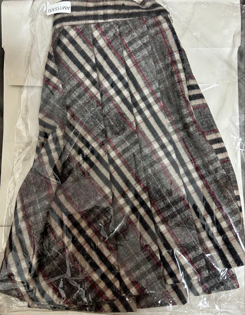 スカート andmary Monica check pleats mini skirt