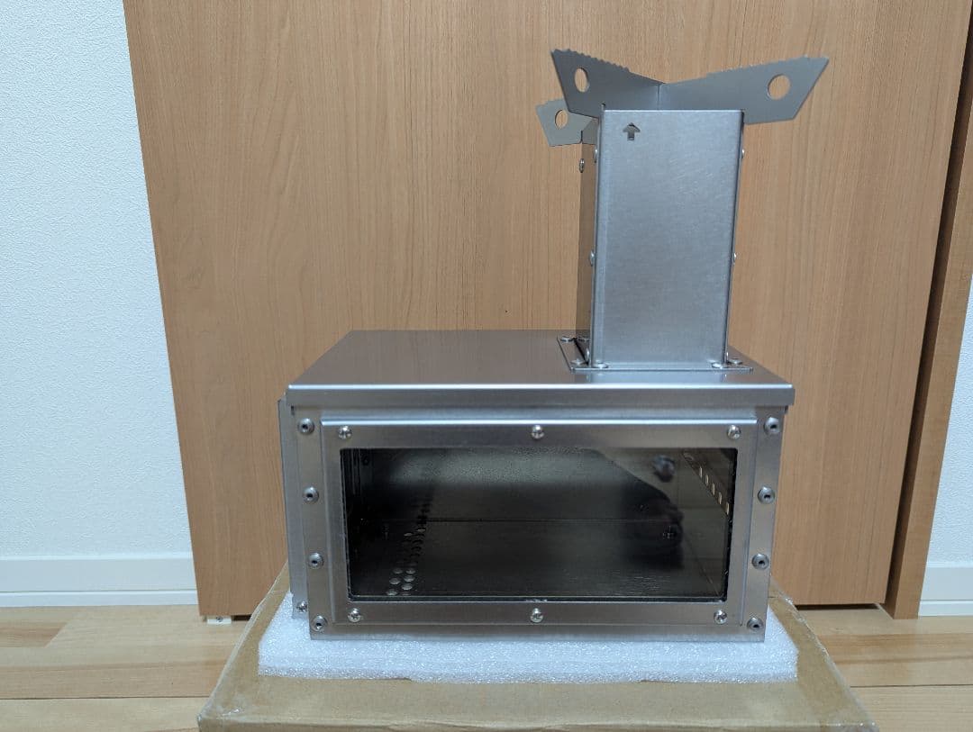 【新品】薪ストーブ 小型 オーブンタイプ アウトドア用 耐熱ガラス窓 収納バッグ