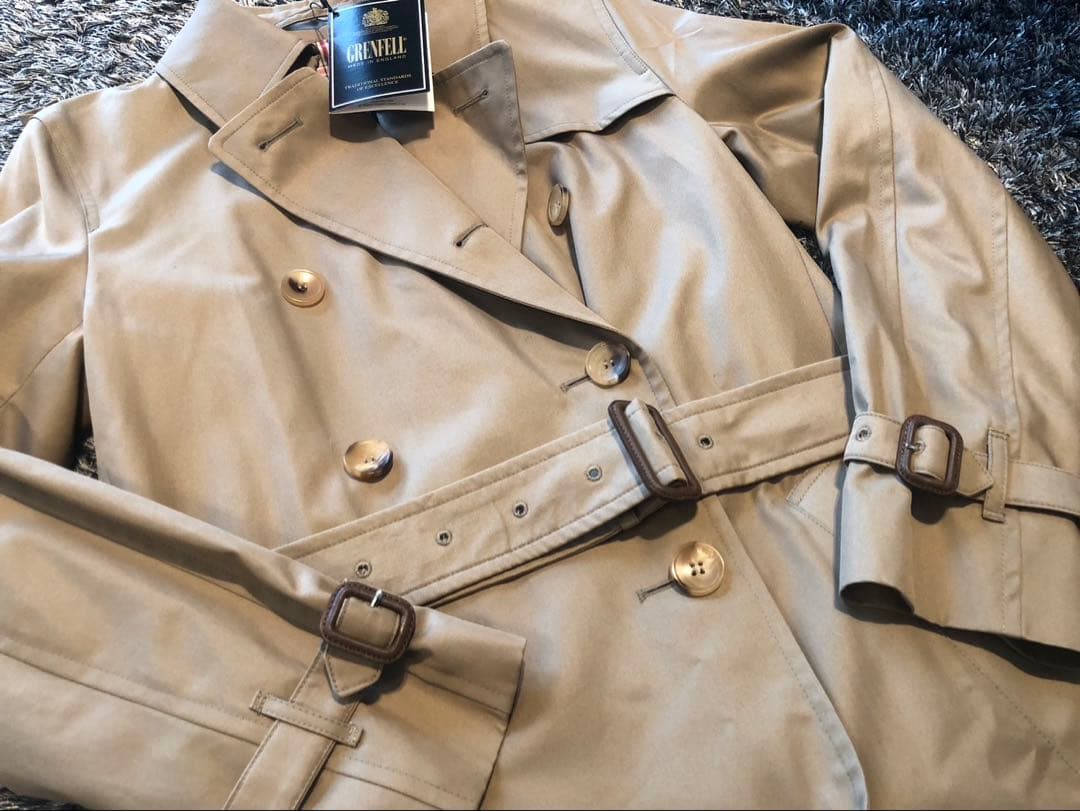 【新品未使用】GRENFELL グレンフェル トレンチコート 38 英国製