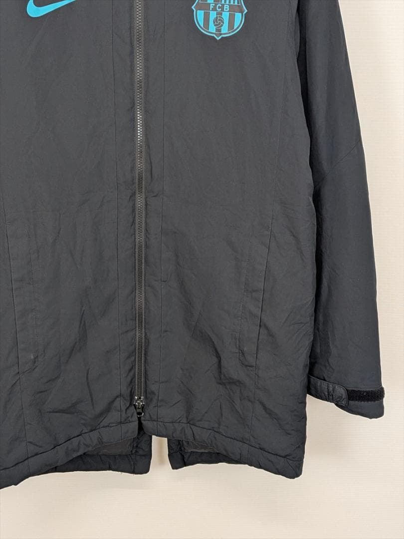 NIKE FCB バルセロナ　中綿 ロングコート S サッカー ベンチコート