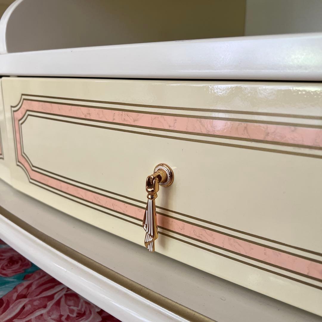 k413r120 イタリア製 ロココ調テレビボード ローボード 白家具 姫系