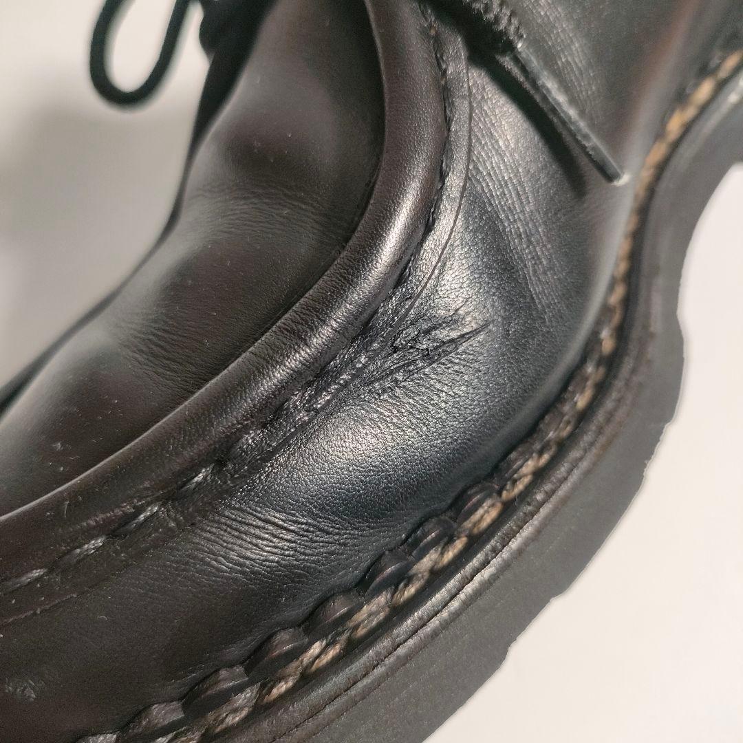 パラブーツ ミカエル 40 ブラック リスレザー チロリアンシューズ