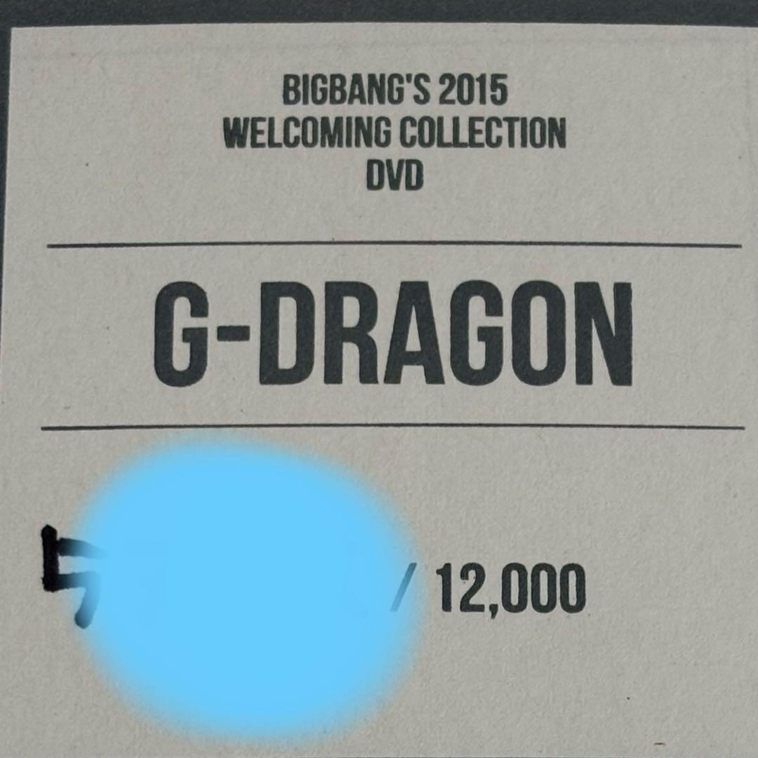 ミュージック BIGBANG'S 2015 WELCOMING COLLECTION DVD