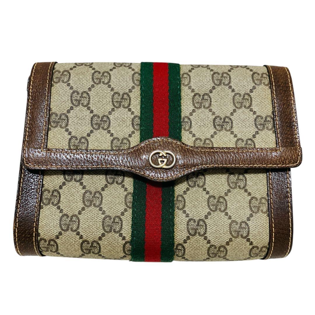 極美品✨GUCCI シェリーライン クラッチバッグ インターロッキング GG