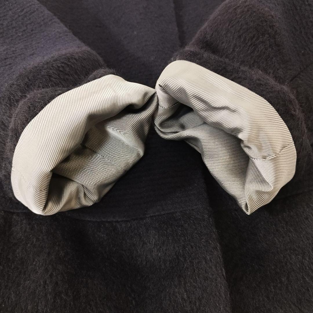 美品 BALLSEY ノーカラーコート ウール アルパカ アンゴラ