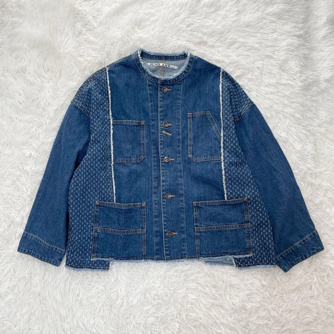 即完売品 2025年 ニコアンド リメイクカバーオール デニムジャケット