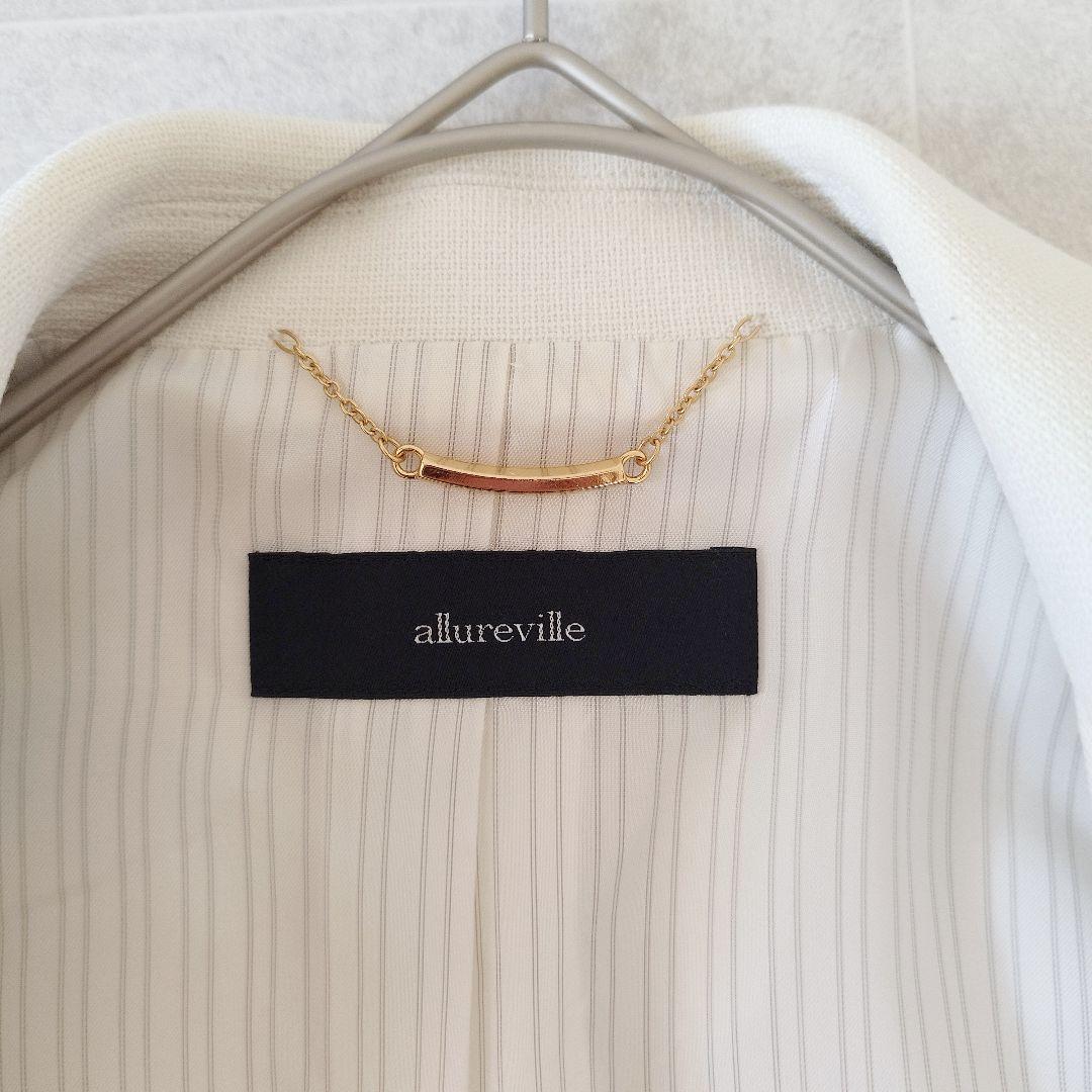 23SS アルアバイル マットストレッチ ダブルブレストジャケット アイボリー