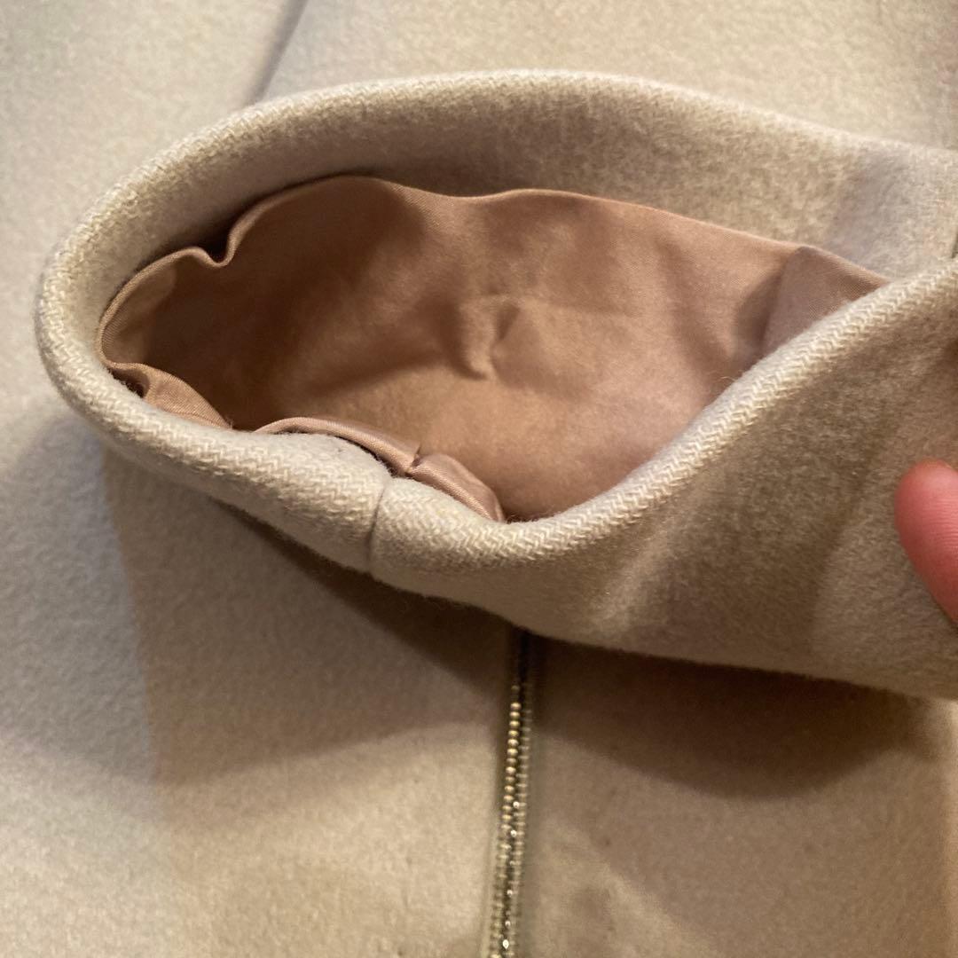 ドゥロワー drawer アイボリーコート　ウール100% 38