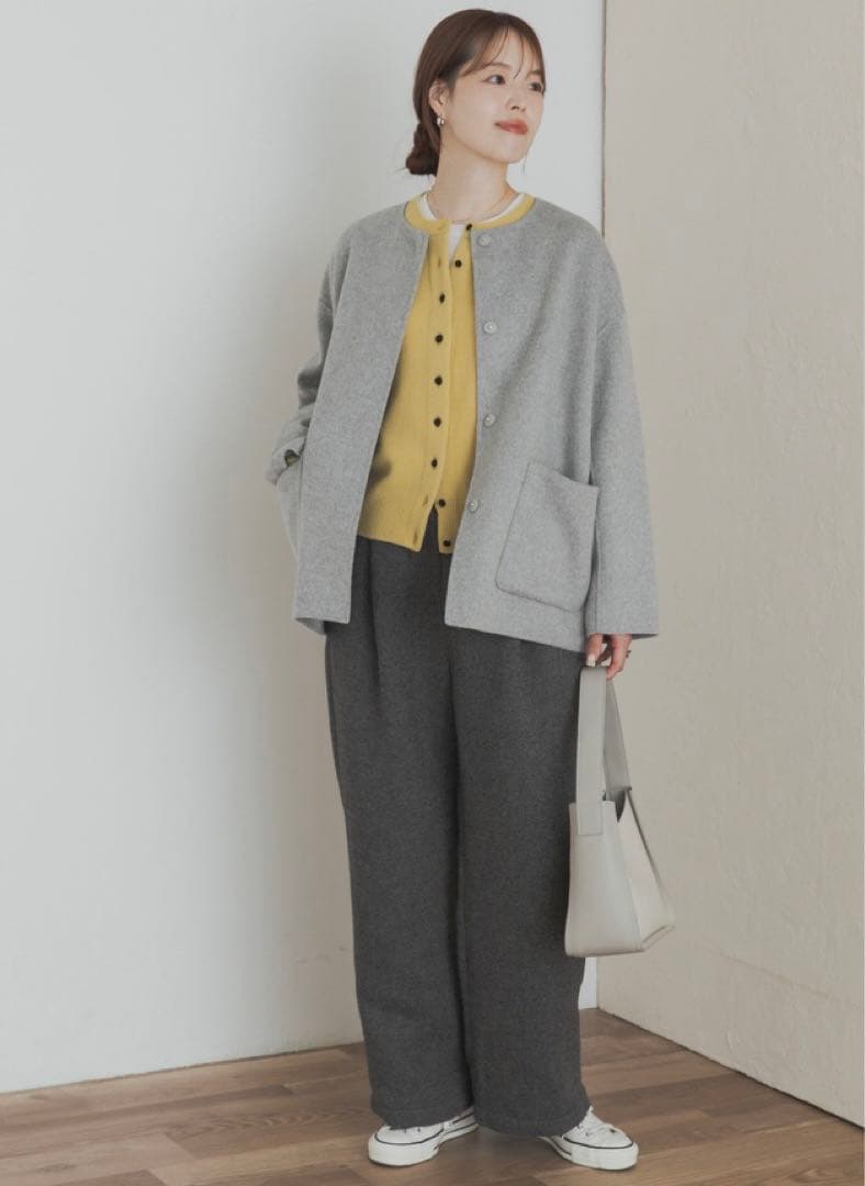 新品タグ付き　DOORS ウールリバーノーカーラミドルコート　GRAY