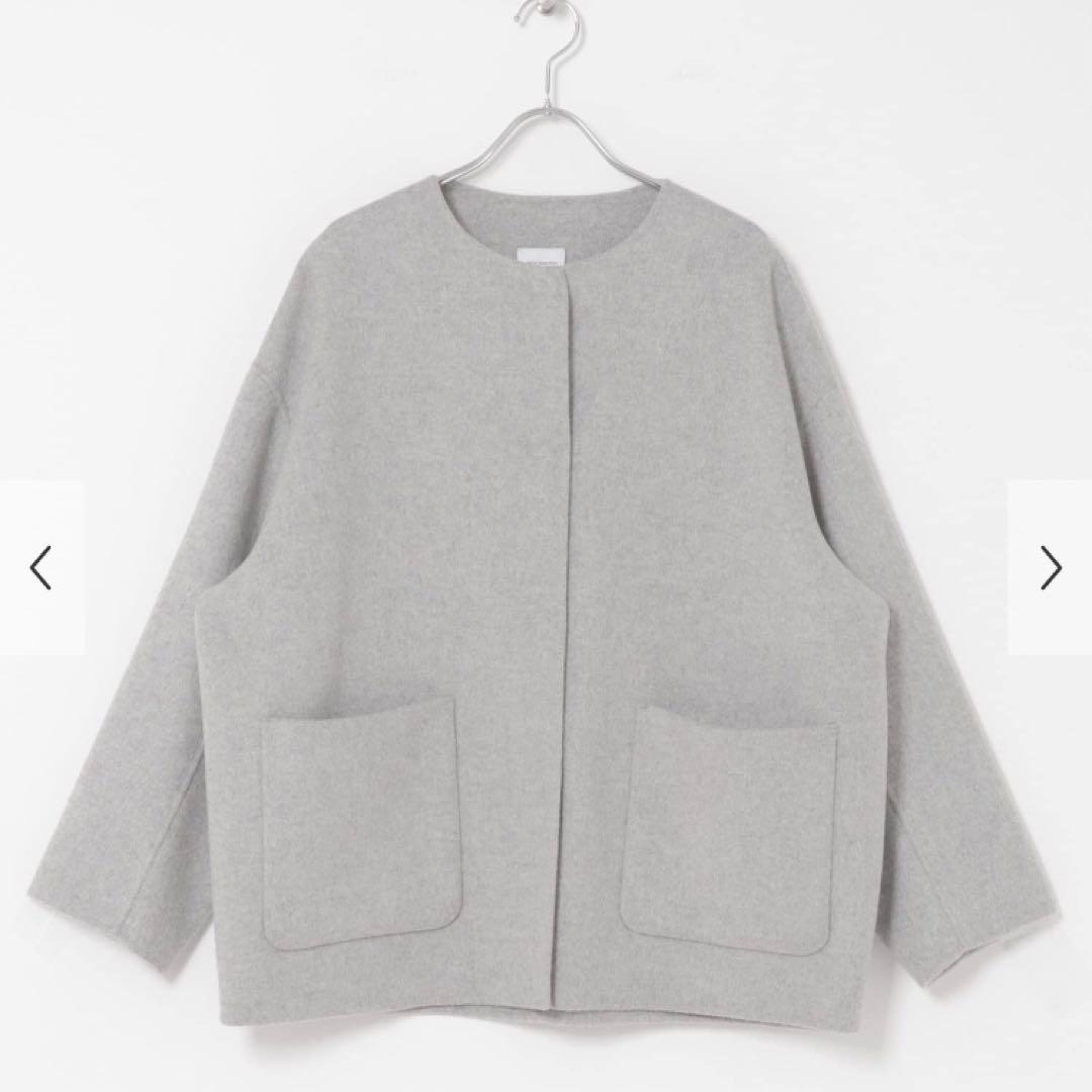 新品タグ付き　DOORS ウールリバーノーカーラミドルコート　GRAY