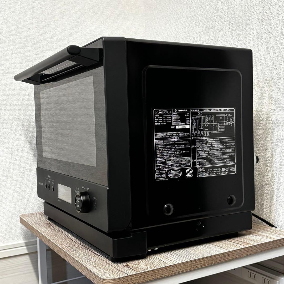 不*王様 2025年製 SHARP RE-WF275ブラック オーブンレンジ過熱