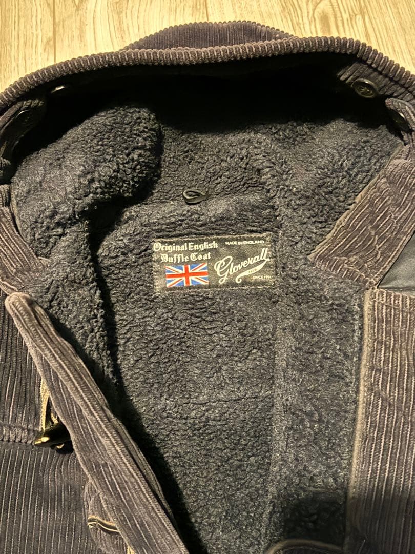 希少　英国Gloverall ダークブルー ダッフルコート