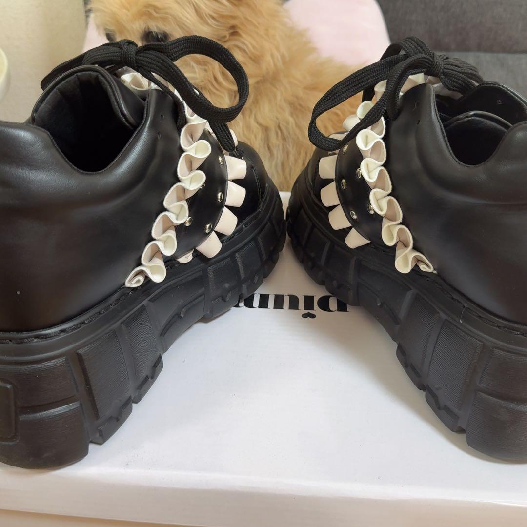 pium フリルベルトボリュームスニーカー　Mサイズ　23〜23.5 厚底