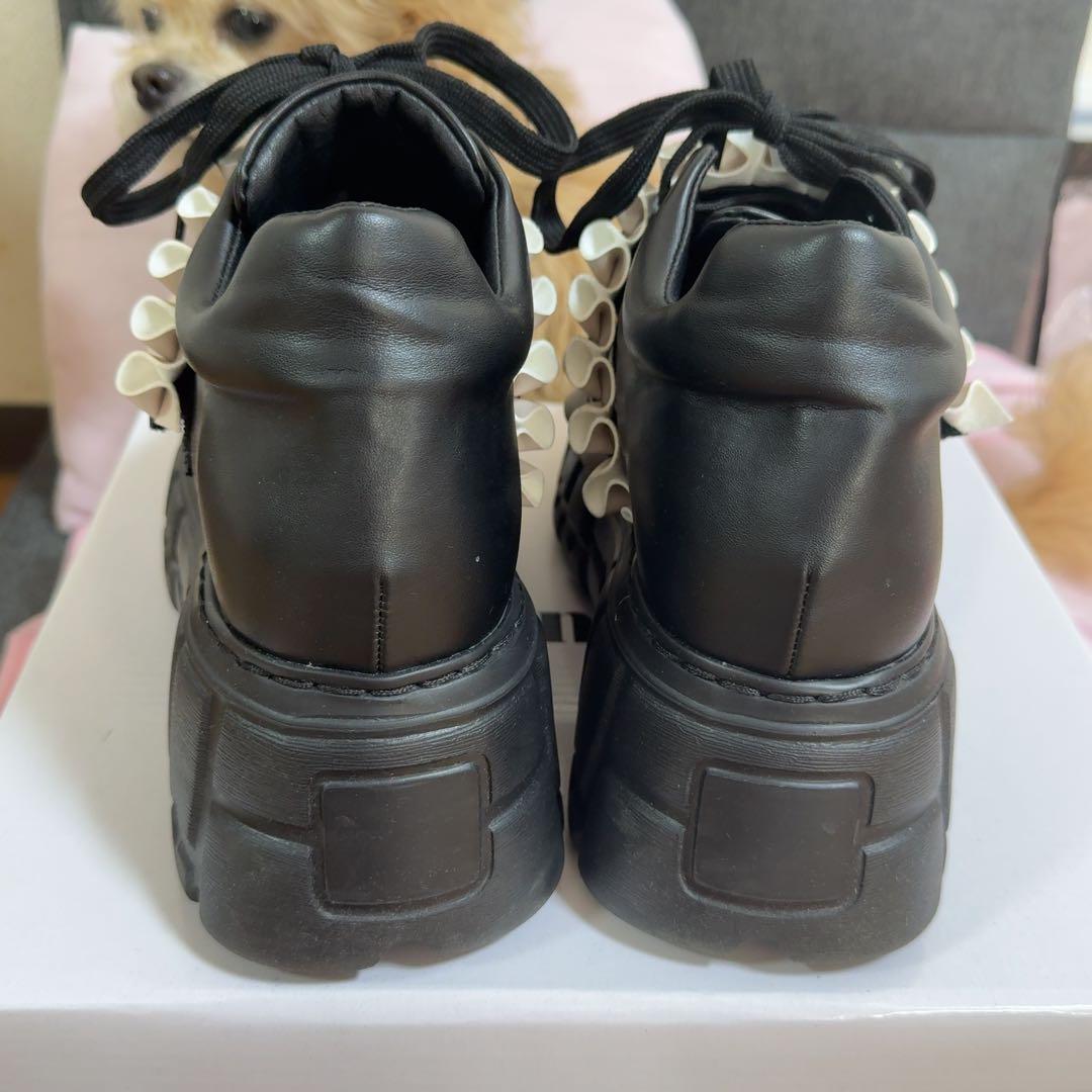 pium フリルベルトボリュームスニーカー　Mサイズ　23〜23.5 厚底