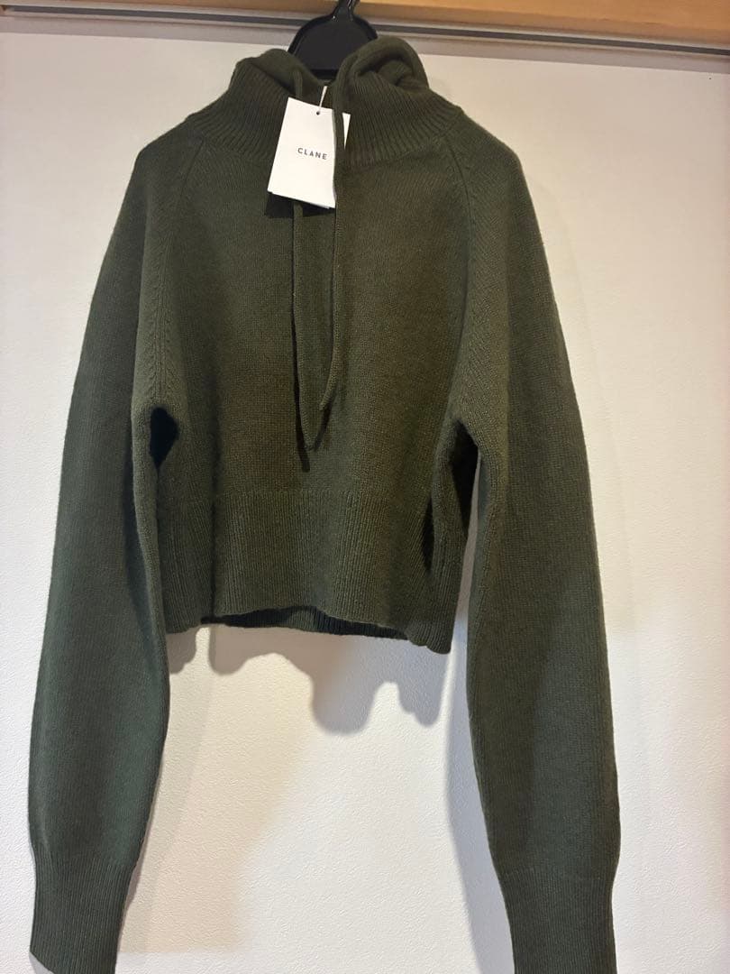 トップス short knit hoodie CLANE size2