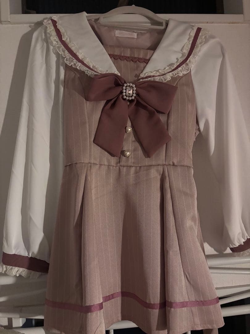 リズリサ LIZLISA セーラーカラーセットアップ ピンク