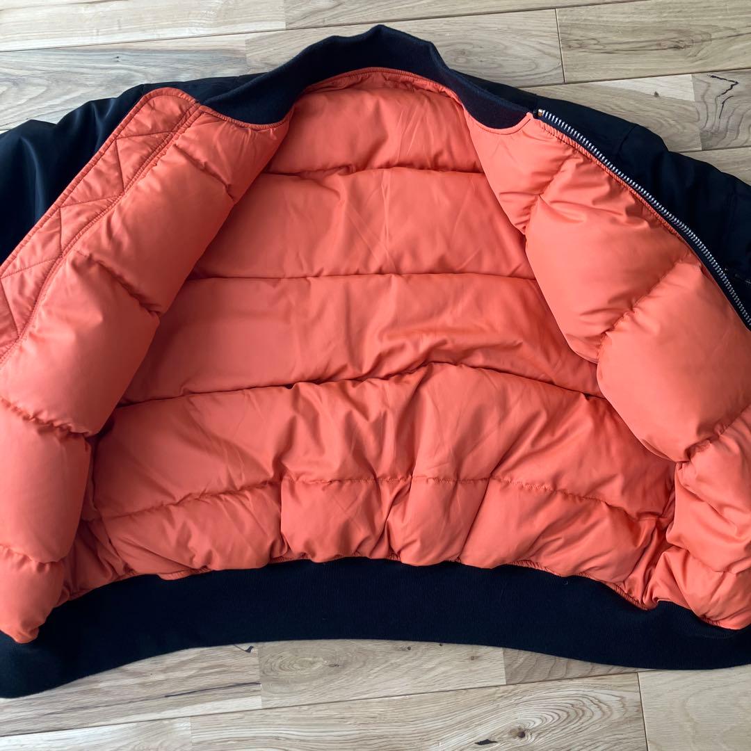 【極暖/ダウン80%】ALPHA MA-1 ダウンジャケット 黒 XL