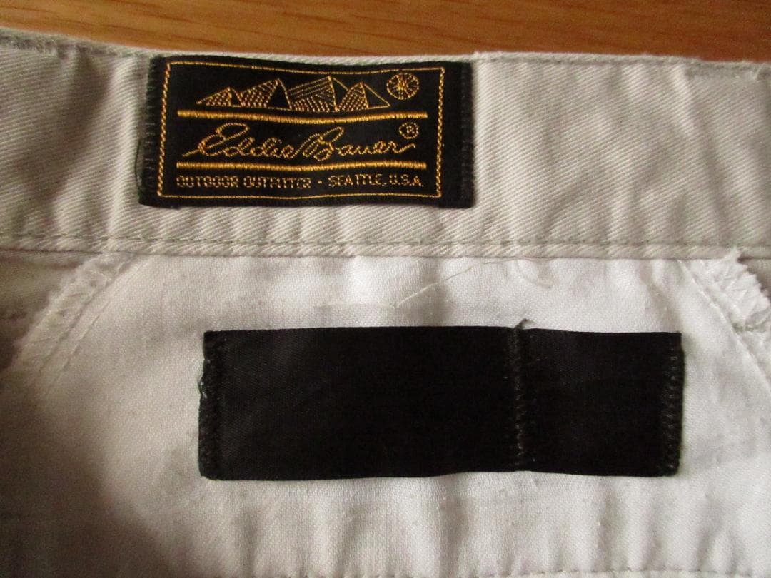 ★当時物エディーバウアー推定'90s【黒タグ】タックコットンパンツ/アイボリー