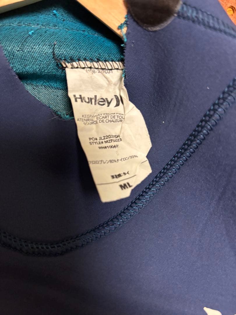 Hurley ネイビー フルスーツ