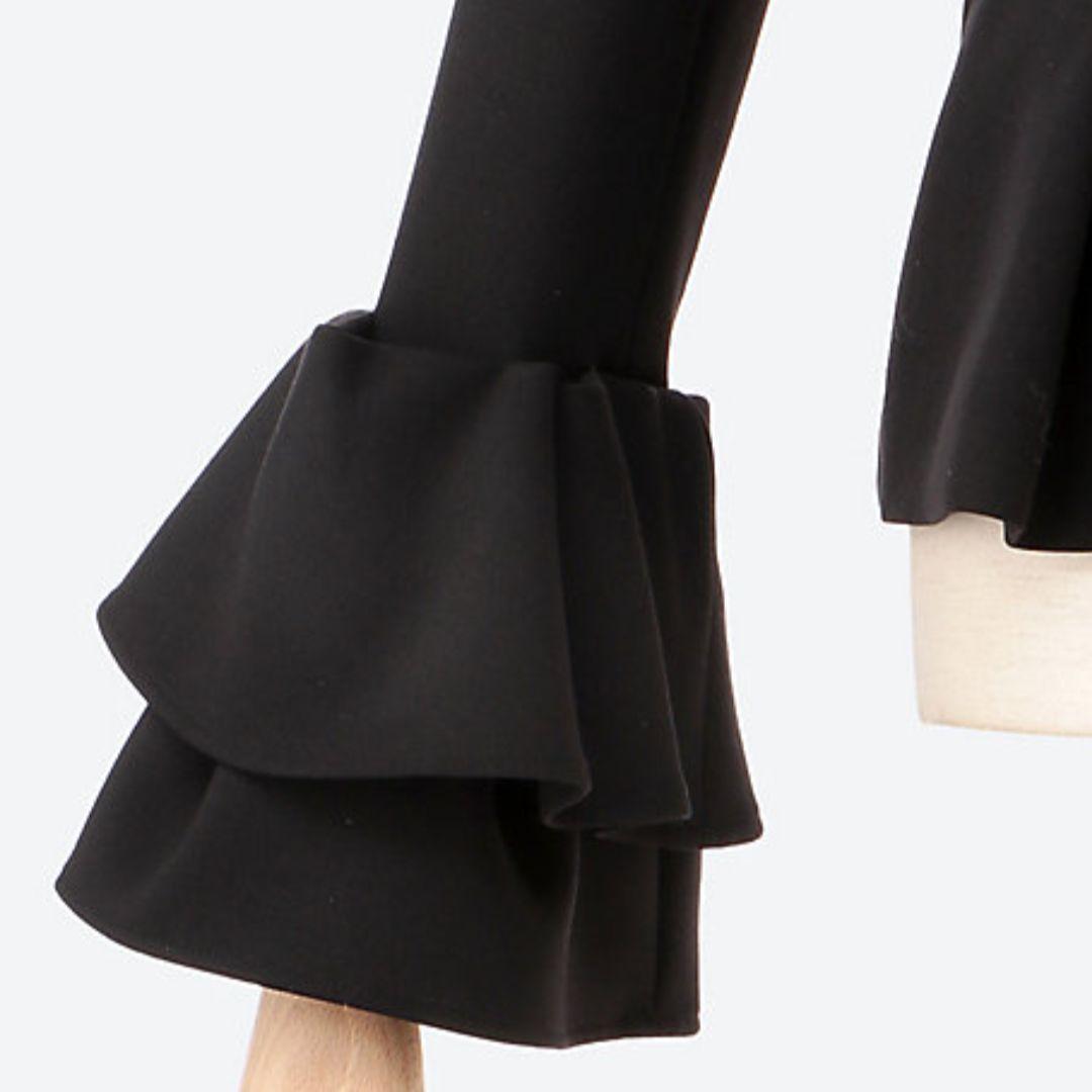 YOKO・CHAN　ヨーコ・チャン　フレアスリーブパールジャケット　40号