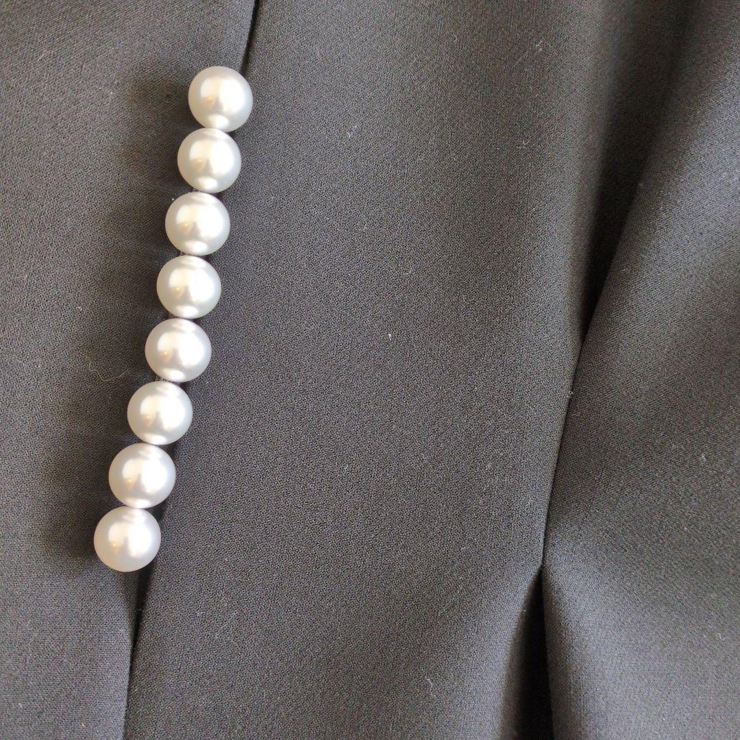 YOKO・CHAN　ヨーコ・チャン　フレアスリーブパールジャケット　40号