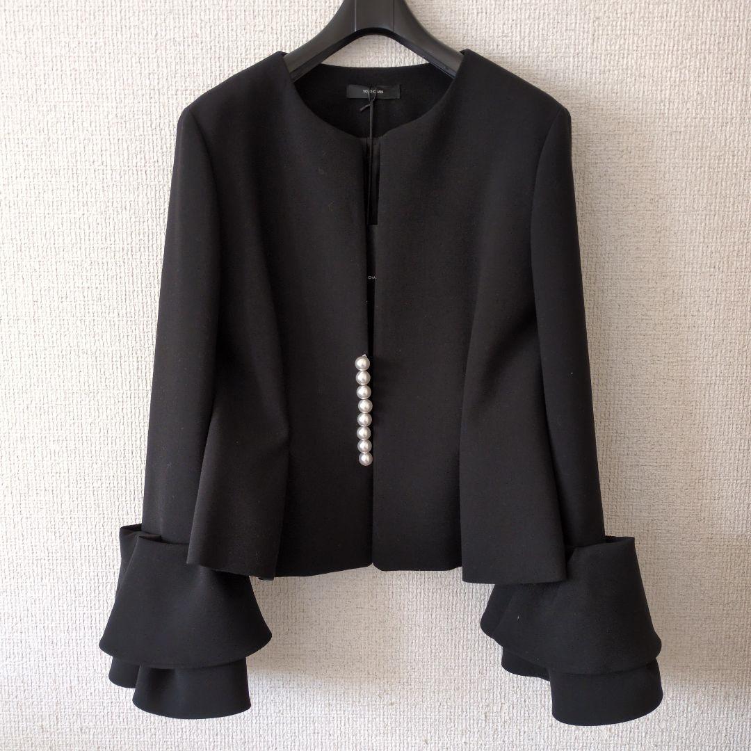 YOKO・CHAN　ヨーコ・チャン　フレアスリーブパールジャケット　40号