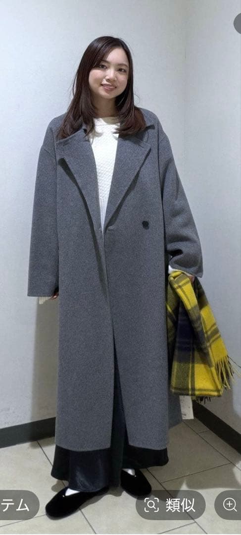 A part by カシープ3WAYスタンドロングコート　S グレー