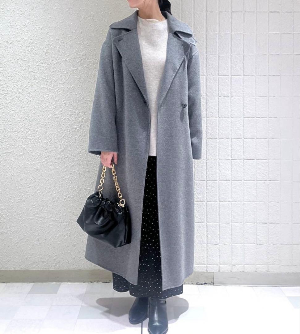 A part by カシープ3WAYスタンドロングコート　S グレー