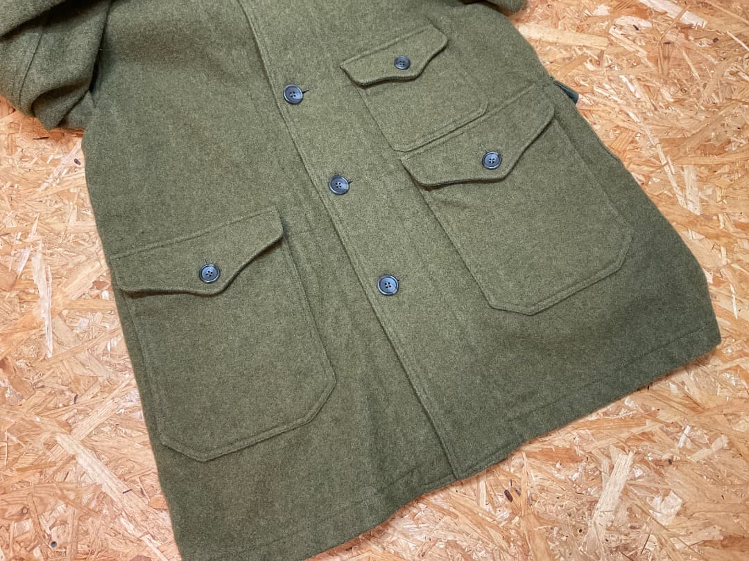 エンジニアードガーメンツ USA製 ウール マッキーノ コート ジャケット S