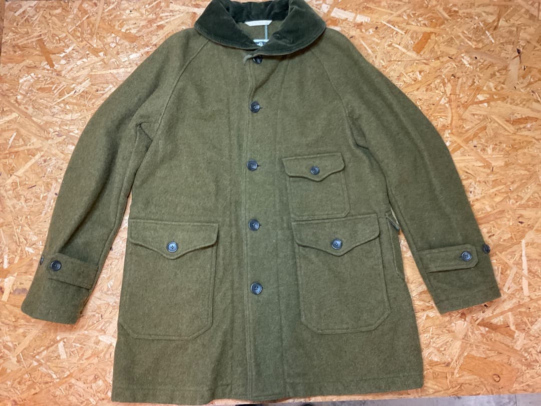 エンジニアードガーメンツ USA製 ウール マッキーノ コート ジャケット S