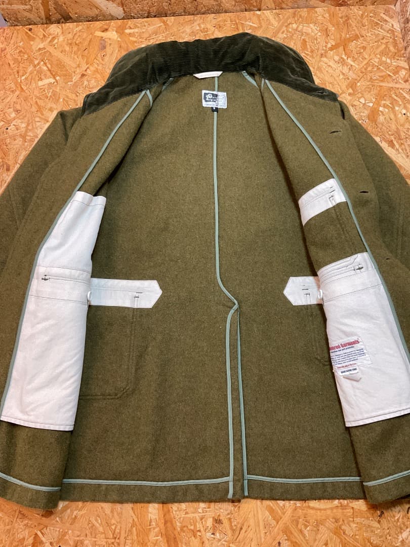 エンジニアードガーメンツ USA製 ウール マッキーノ コート ジャケット S