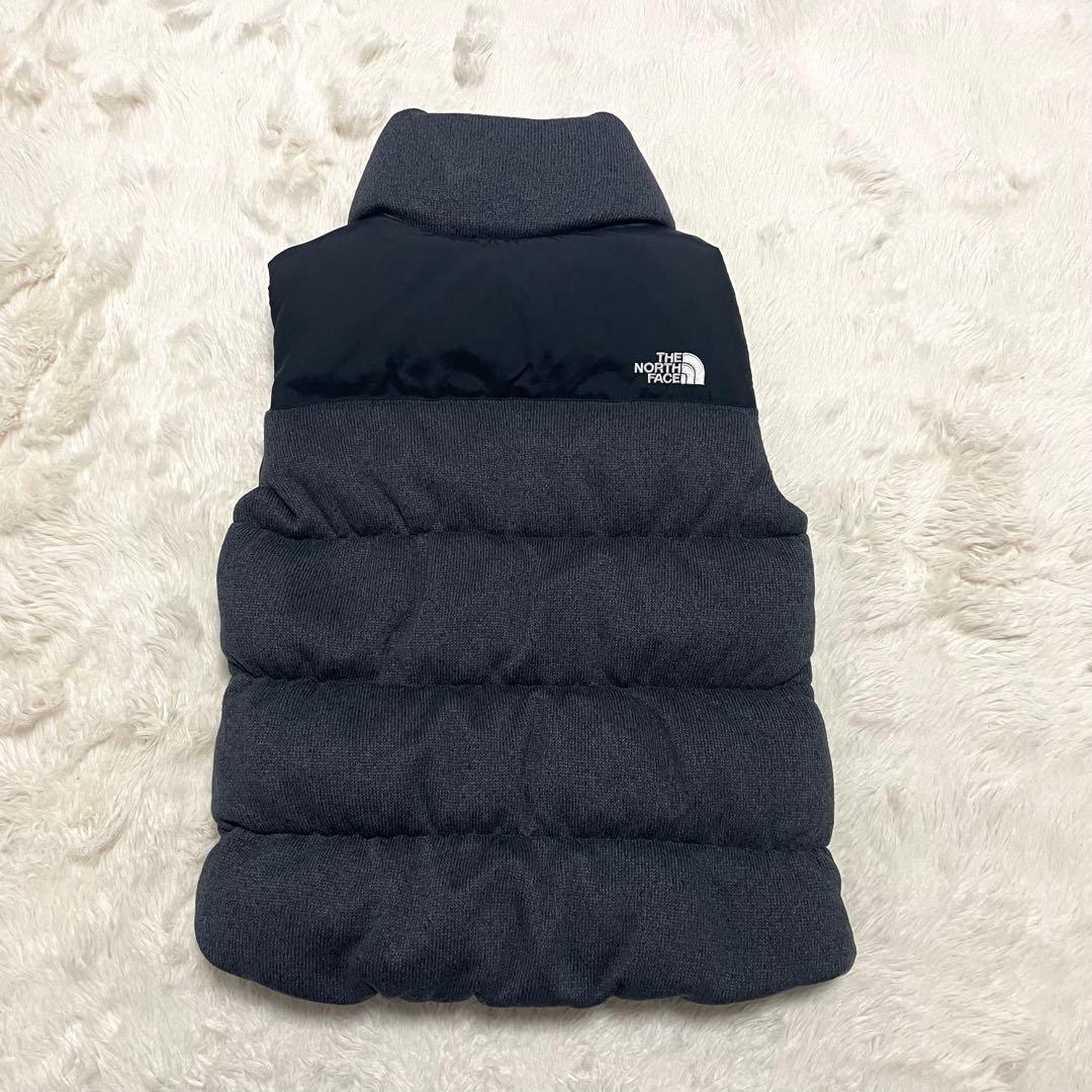 【THE NORTH FACE】ダウンベスト 700フィルパワー 黒/グレー切替