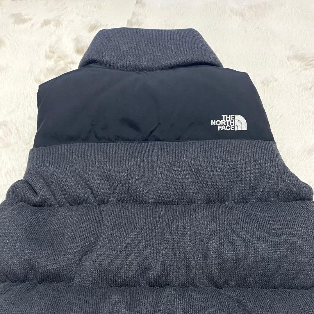 【THE NORTH FACE】ダウンベスト 700フィルパワー 黒/グレー切替