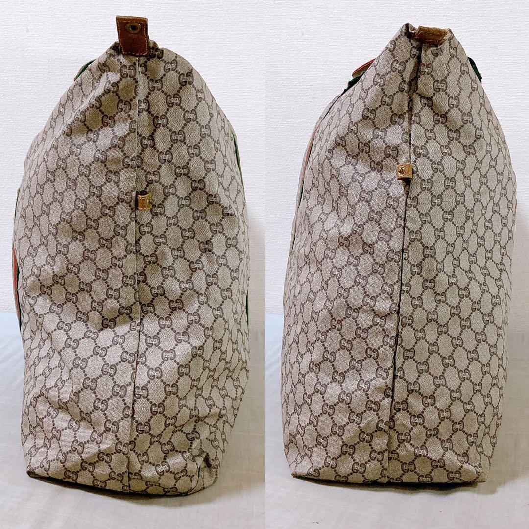 673 グッチ　GGスプリーム GGキャンバス ボストンバッグ　トートバッグ