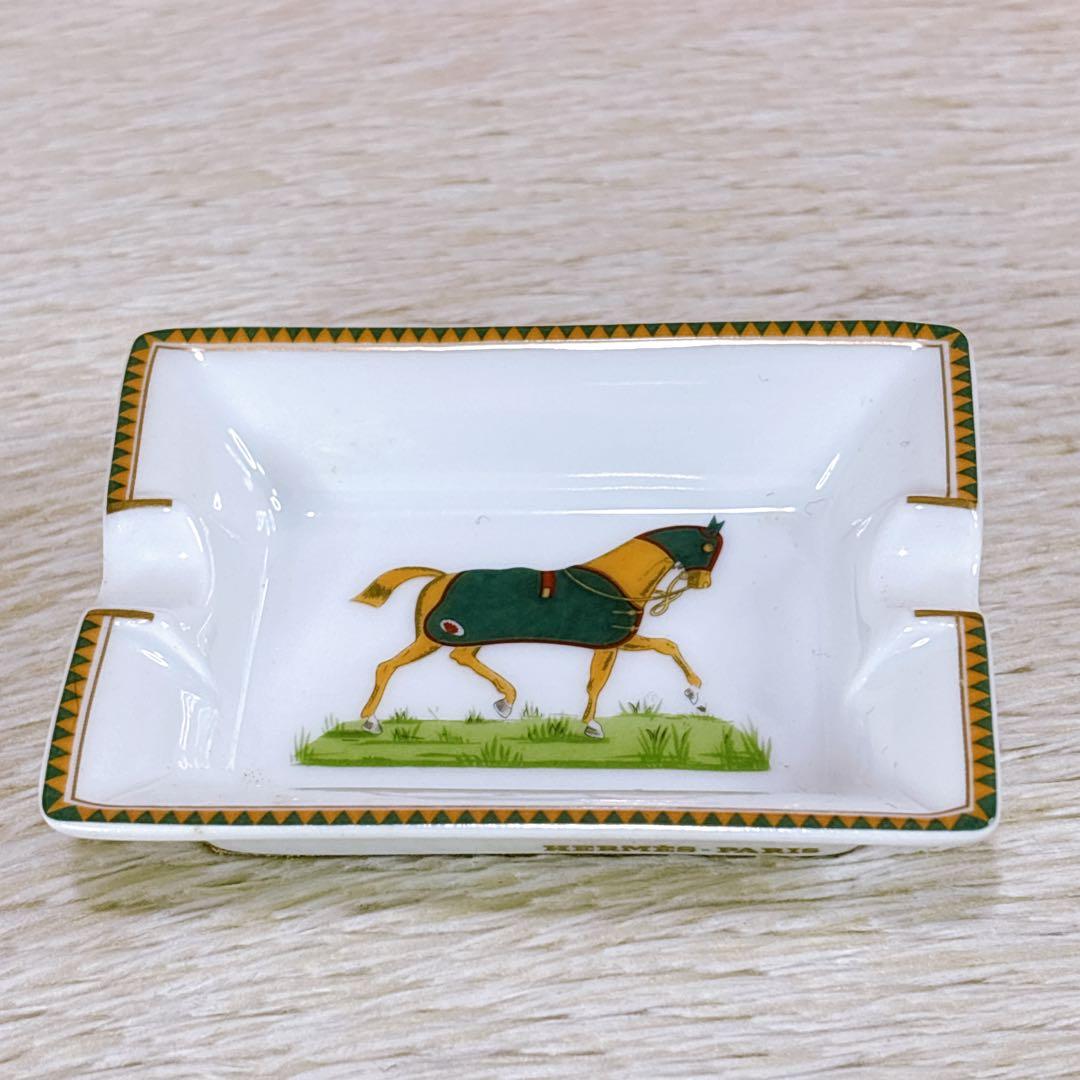 ✨新品・未使用✨HERMES エルメスアッシュトレイ灰皿4客セット馬デザイン
