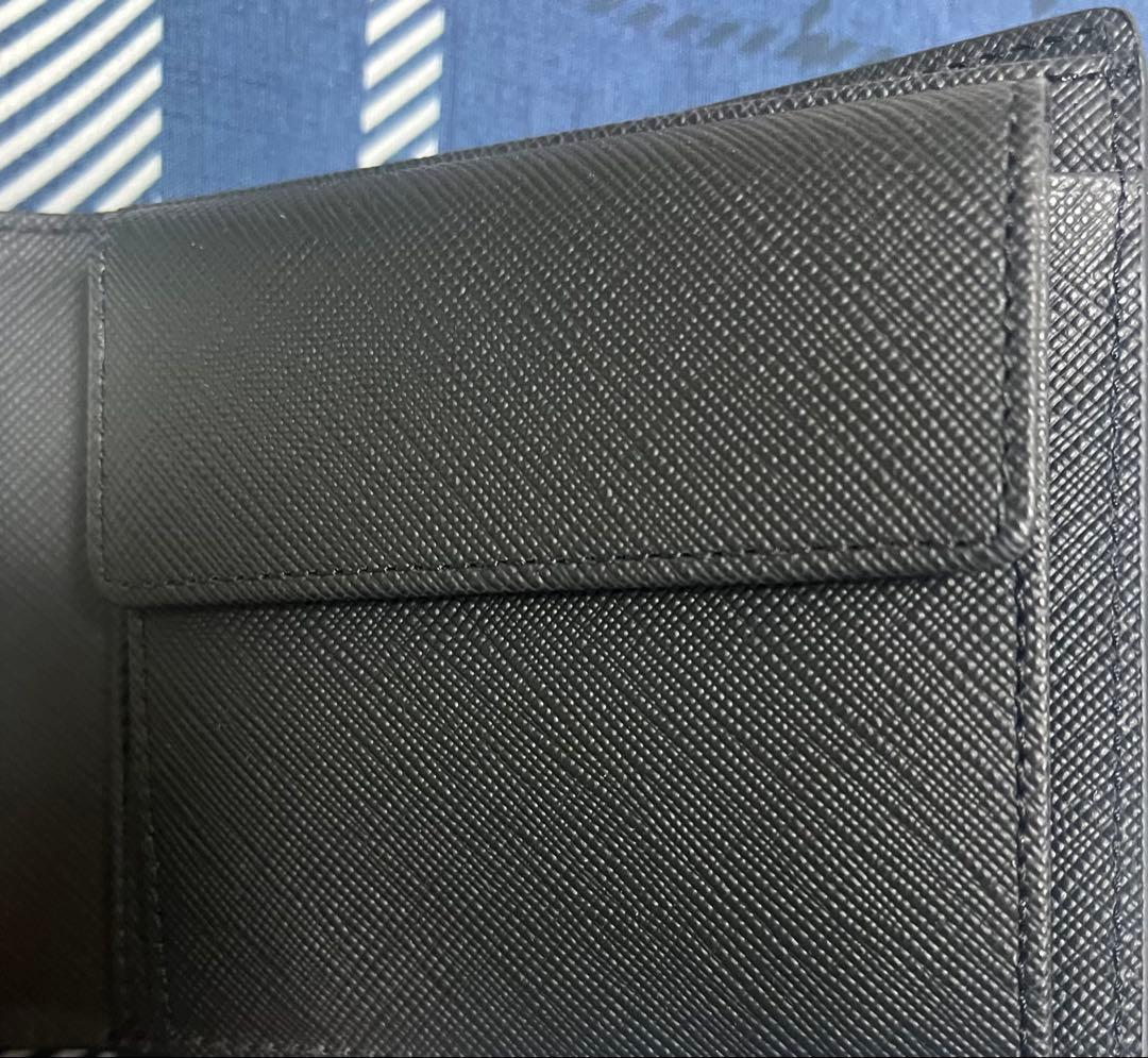 agnes b二つ折り財布ブラック