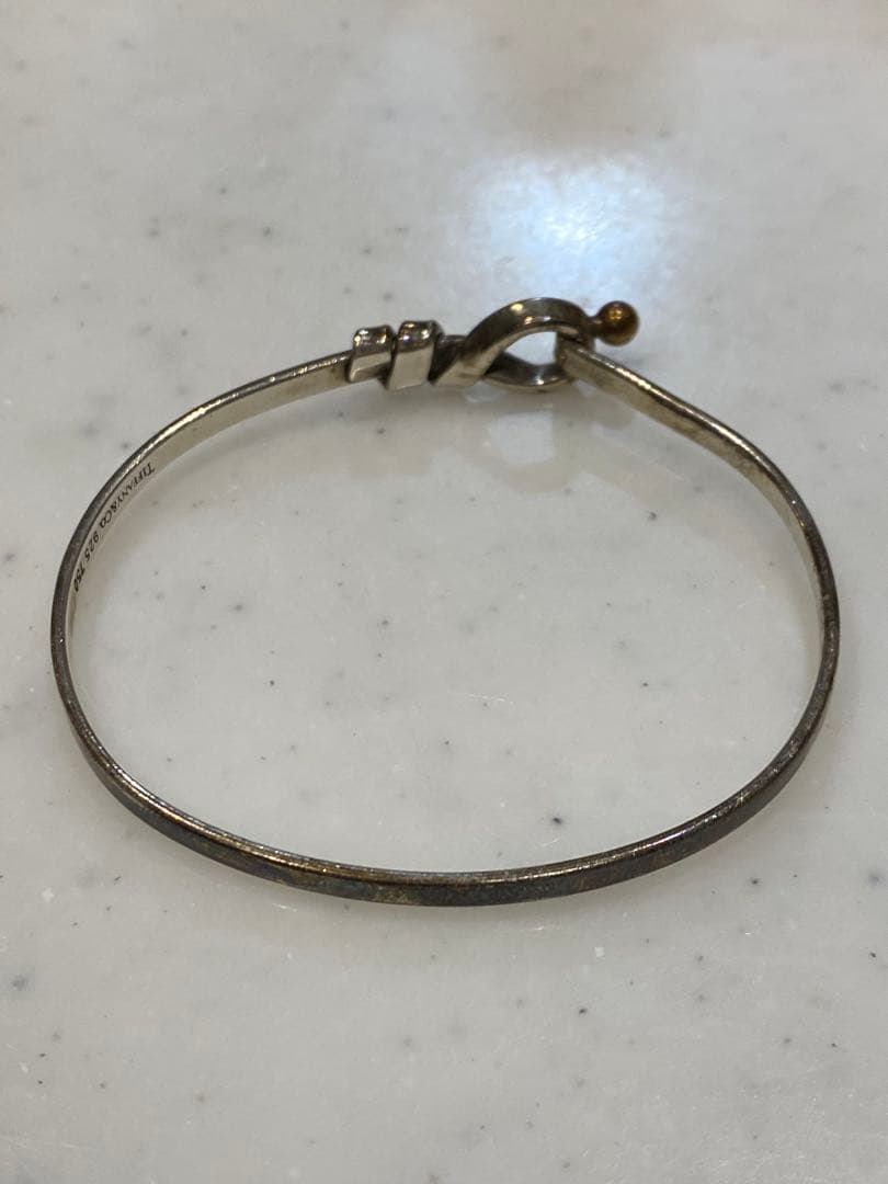 ティファニー　バングル　750YG SV925 約16cm