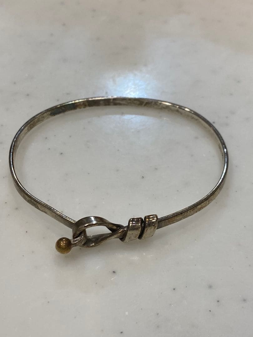 ティファニー　バングル　750YG SV925 約16cm
